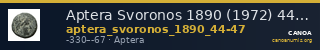 Aptera Svoronos 1890 (1972) 44-47 — CANOA