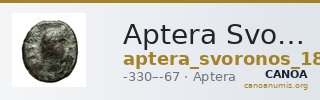 Aptera Svoronos 1890 (1972) 48-50 — CANOA