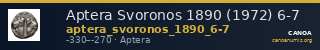 Aptera Svoronos 1890 (1972) 6-7 — CANOA