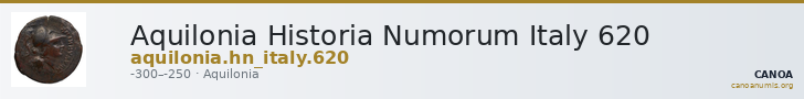 Aquilonia Historia Numorum Italy 620 — CANOA