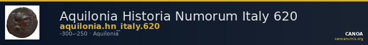 Aquilonia Historia Numorum Italy 620 — CANOA