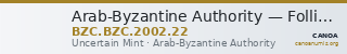 Arab-Byzantine Authority — Follis (Uncertain Mint) — CANOA