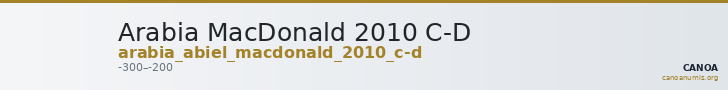 Arabia MacDonald 2010 C-D — CANOA