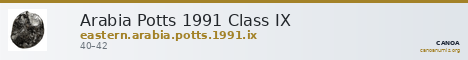 Arabia Potts 1991 Class IX — CANOA