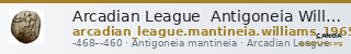 Arcadian League  Antigoneia Williams 1965 Period III — CANOA