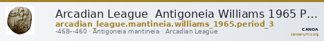 Arcadian League  Antigoneia Williams 1965 Period III — CANOA