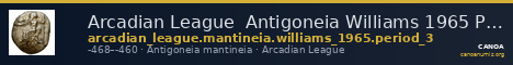 Arcadian League  Antigoneia Williams 1965 Period III — CANOA