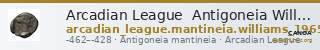 Arcadian League  Antigoneia Williams 1965 Period IV — CANOA