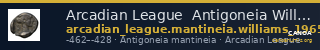 Arcadian League  Antigoneia Williams 1965 Period IV — CANOA