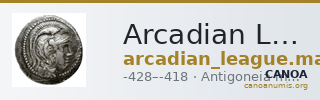 Arcadian League  Antigoneia Williams 1965 Period V — CANOA