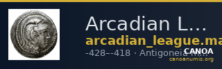 Arcadian League  Antigoneia Williams 1965 Period V — CANOA