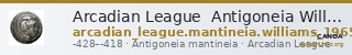 Arcadian League  Antigoneia Williams 1965 Period V — CANOA