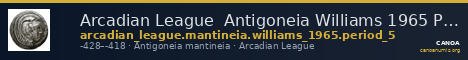 Arcadian League  Antigoneia Williams 1965 Period V — CANOA