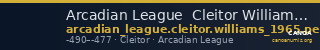 Arcadian League  Cleitor Williams 1965 Period I — CANOA