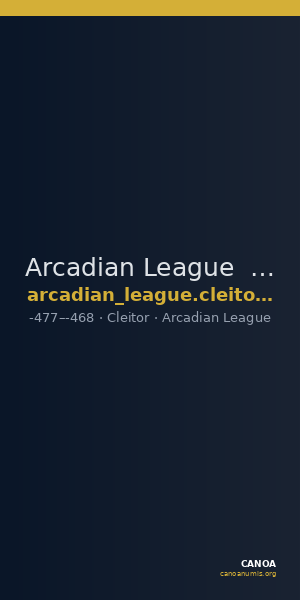 Arcadian League  Cleitor Williams 1965 Period II — CANOA