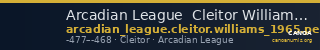 Arcadian League  Cleitor Williams 1965 Period II — CANOA