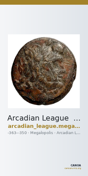 Arcadian League  Megalopolis BMC Arcadia 75 — CANOA