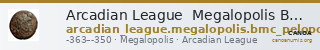 Arcadian League  Megalopolis BMC Arcadia 75 — CANOA