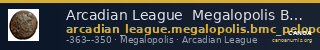 Arcadian League  Megalopolis BMC Arcadia 75 — CANOA