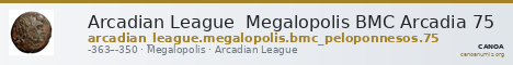 Arcadian League  Megalopolis BMC Arcadia 75 — CANOA