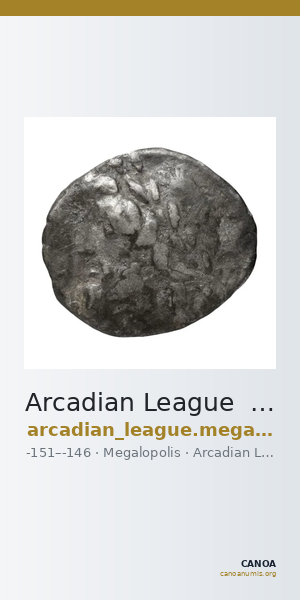 Arcadian League  Megalopolis Dengate 1967 Group III — CANOA
