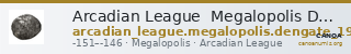 Arcadian League  Megalopolis Dengate 1967 Group III — CANOA