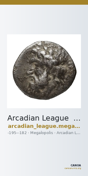 Arcadian League  Megalopolis Dengate 1967 Period I-IIa — CANOA