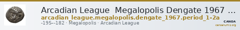 Arcadian League  Megalopolis Dengate 1967 Period I-IIa — CANOA
