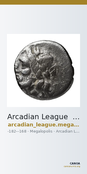 Arcadian League  Megalopolis Dengate 1967 Period IIb-III — CANOA