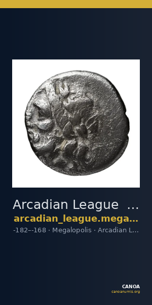 Arcadian League  Megalopolis Dengate 1967 Period IIb-III — CANOA