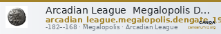 Arcadian League  Megalopolis Dengate 1967 Period IIb-III — CANOA