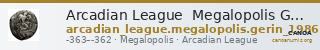 Arcadian League  Megalopolis Gerin 1986 1-32 — CANOA