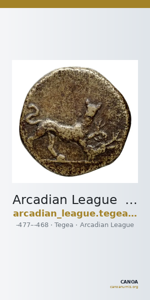 Arcadian League  Tegea Williams 1965 Period II — CANOA