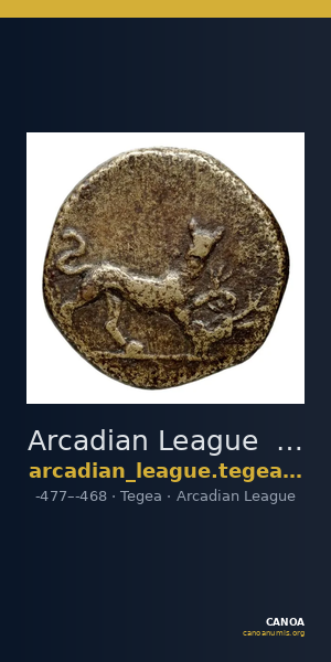 Arcadian League  Tegea Williams 1965 Period II — CANOA