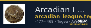 Arcadian League  Tegea Williams 1965 Period II — CANOA