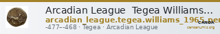 Arcadian League  Tegea Williams 1965 Period II — CANOA