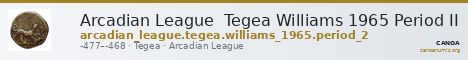 Arcadian League  Tegea Williams 1965 Period II — CANOA