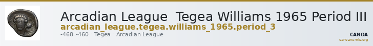 Arcadian League  Tegea Williams 1965 Period III — CANOA