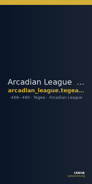 Arcadian League  Tegea Williams 1965 Period III_175-177 — CANOA
