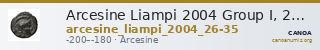 Arcesine Liampi 2004 Group I, 26-35 — CANOA