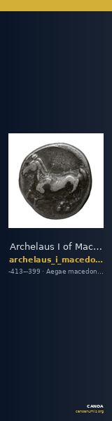 Archelaus I of Macedon Aegae, Macedon Westermark 1989 Plate 69, 5 — CANOA