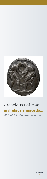 Archelaus I of Macedon Aegae, Macedon Westermark 1989 Plate 69, 6 — CANOA
