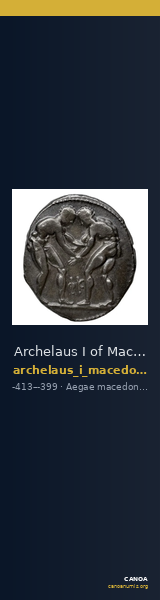Archelaus I of Macedon Aegae, Macedon Westermark 1989 Plate 69, 6 — CANOA