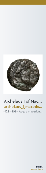 Archelaus I of Macedon Aegae, Macedon Westermark 1993 Group 2 — CANOA