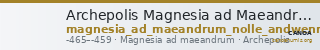 Archepolis Magnesia ad Maeandrum Nollé and Wenninger 1998 A. 1 — CANOA
