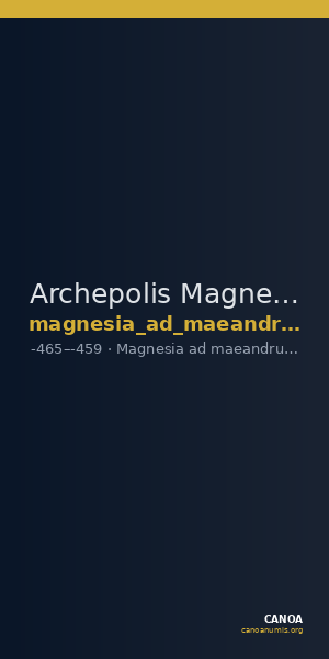 Archepolis Magnesia ad Maeandrum Nollé and Wenninger 1998 A. 2 — CANOA