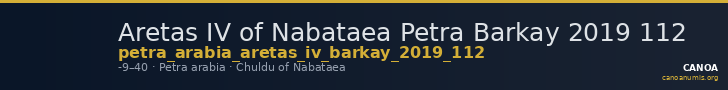 Aretas IV of Nabataea Petra Barkay 2019 112 — CANOA