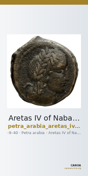 Aretas IV of Nabataea Petra Barkay 2019 115 — CANOA