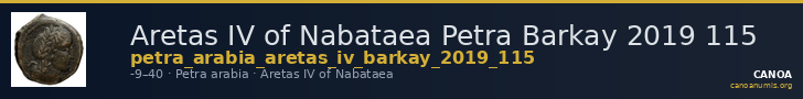 Aretas IV of Nabataea Petra Barkay 2019 115 — CANOA