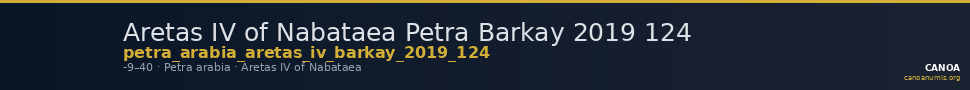 Aretas IV of Nabataea Petra Barkay 2019 124 — CANOA